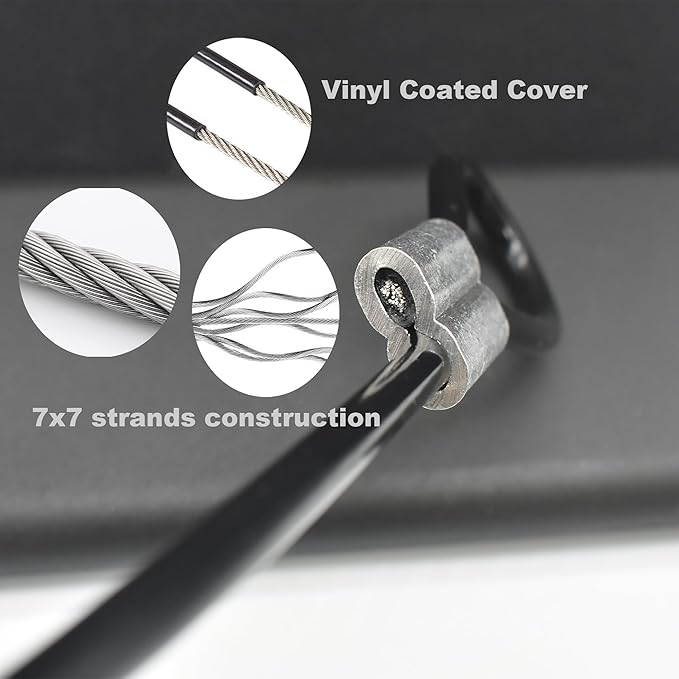 10 Pcs 2mm Wire 24 inch Vinyl Coated Stainless Steel Cable - Image 5