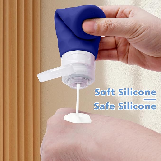 Travel Bottles for Toiletries, BPA Free Leak Proof Premium Silicone Bottles - Image 5