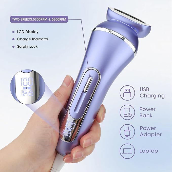 Electric Shavers for Women, 7 in 1 Hair Removal Kit - Image 6