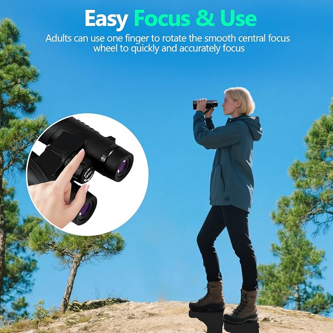 10x42 High Powered Binoculars for Adults, Kttrey Compact Waterproof Binoculars - Image 7