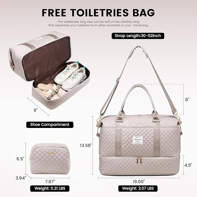 LOVEVOOK Travel Duffle Bag, Weekender Bags - Image 2