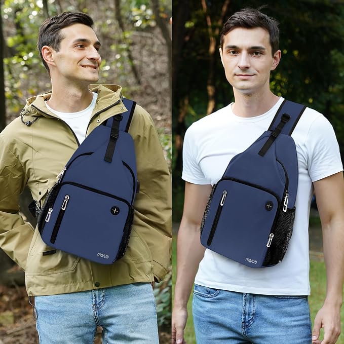 MOSISO Sling Backpack Bag, Crossbody Shoulder Bag Travel Hiking Daypack Chest - Image 6
