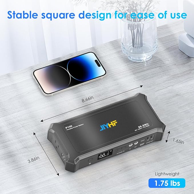 JIYHF Portable Power Bank with AC Outlet - Image 2