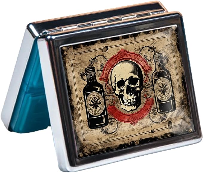 Silver Vintage Pill Box 7 Day Metal Pill Box - Image 4