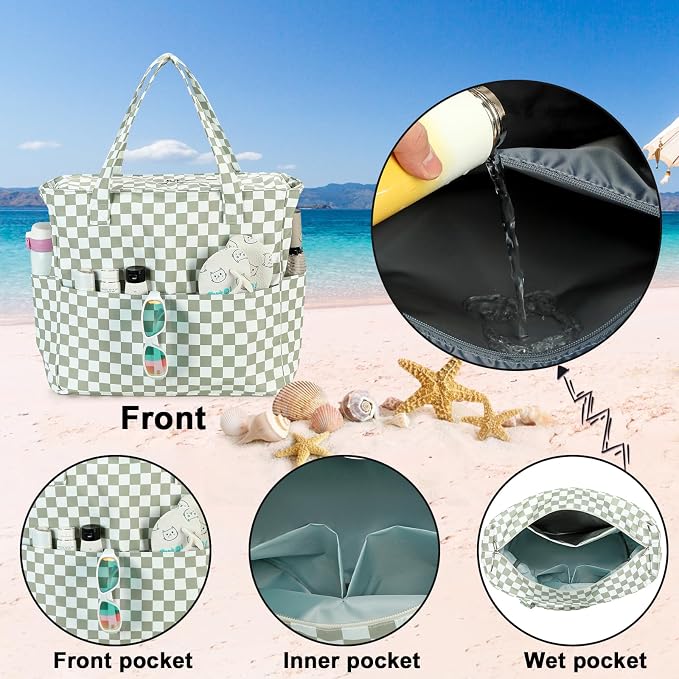 Waterproof Beach Tote Pool Bags - Image 3
