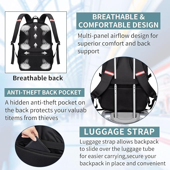 Lunch Bag Backpack, Insulated Cooler Lunch Box Backpack, Extra Large 17inch - Image 7