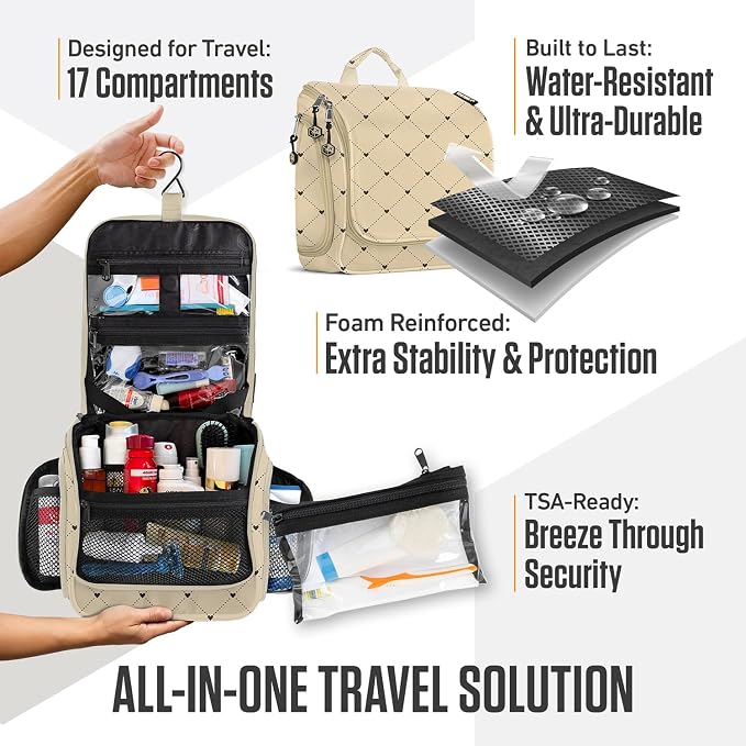 VENTURE 4TH Hanging Travel Toiletry Bag - Image 5