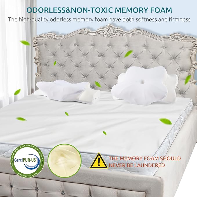 DONAMA Cervical Pillow for Neck and Shoulder, Contour Memory Foam Pillow - Image 8