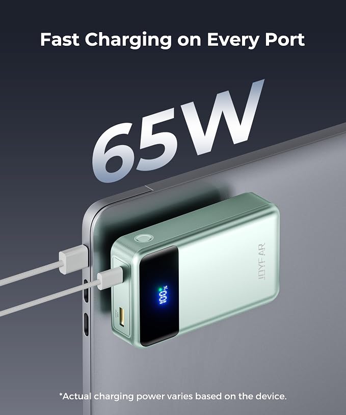 Portable Charger Power Bank - 30000mAh 65W Laptop Travel Essentials Battery - Image 2