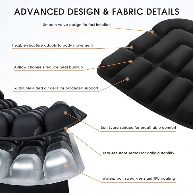 3D Inflatable Seat Cushion for Airplane Travel - Image 8