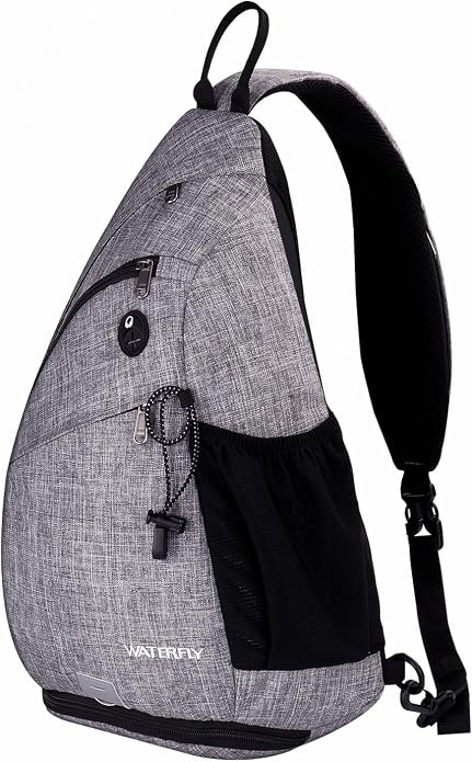WATERFLY Large Crossbody Sling Bag: Over Shoulder Backpack Daypack Casual Cross by Waterfly