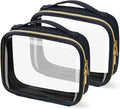 TSA Approved Travel Toiletry Bag, 2 Pack Clear Makeup Bags by FAYORORY