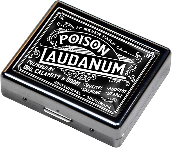 Silver Vintage Pill Box 7 Day Metal Pill Box - Image 3