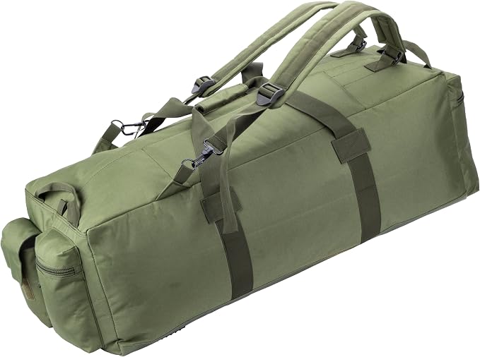 Large Military Duffle Bag Tactical Gear Load Out Bag Deployment Cargo Bag - Image 8