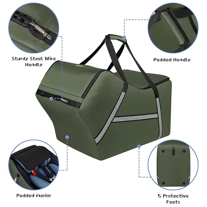 Infant Car Seat Travel Bag for Airplane Compatible - Image 2