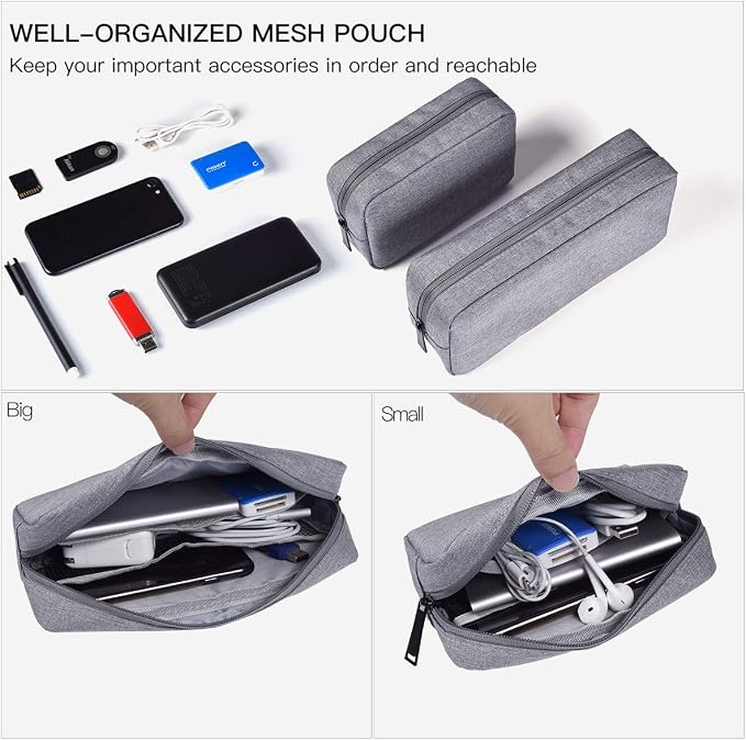 Portable Electronics Accessories Storage Bag, Power Bank, Laptop Charger - Image 3
