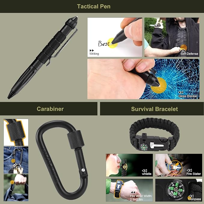 XUANLAN Emergency Survival Kit, Outdoor Survival Gear Tool - Image 5