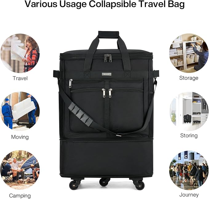 MILADA Expandable Luggage Bags for Travel Foldable Suitcase - Image 10
