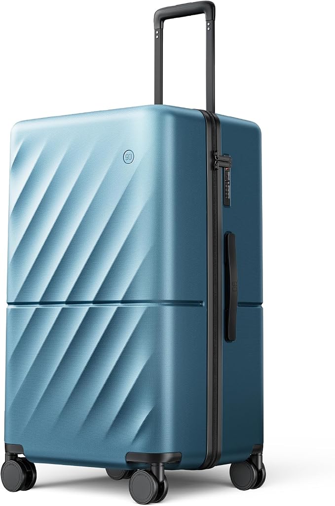 Trunk Luggage 26 Inch, Medium Checked Luggage by NINETYGO
