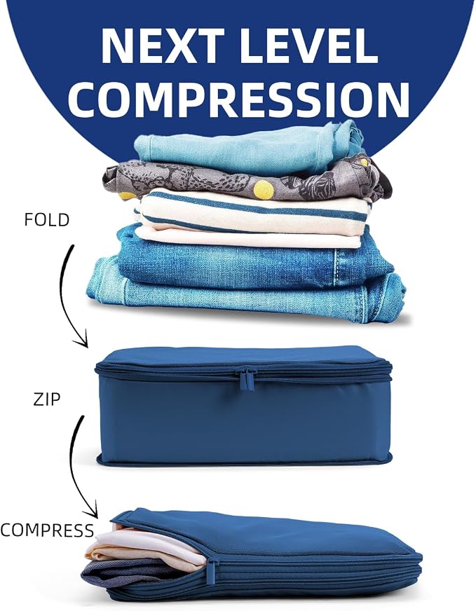 6 Set Compression Packing Cubes - Image 3