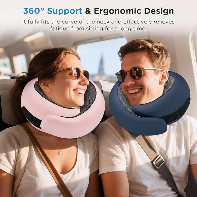 Neck Pillow Airplane, 100% Pure Memory FoamTravel Neck Pillow Travel Neck - Image 3
