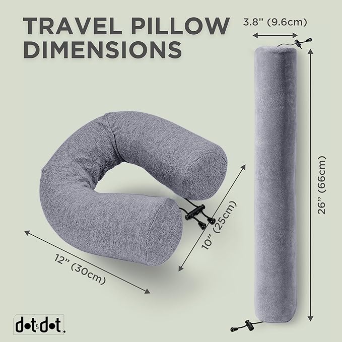 Dot&Dot Twist Memory Foam Travel Pillow - Image 6