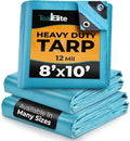 Tarps Heavy Duty Waterproof 8x10-12 mil Thick Camping Tent by TealElite