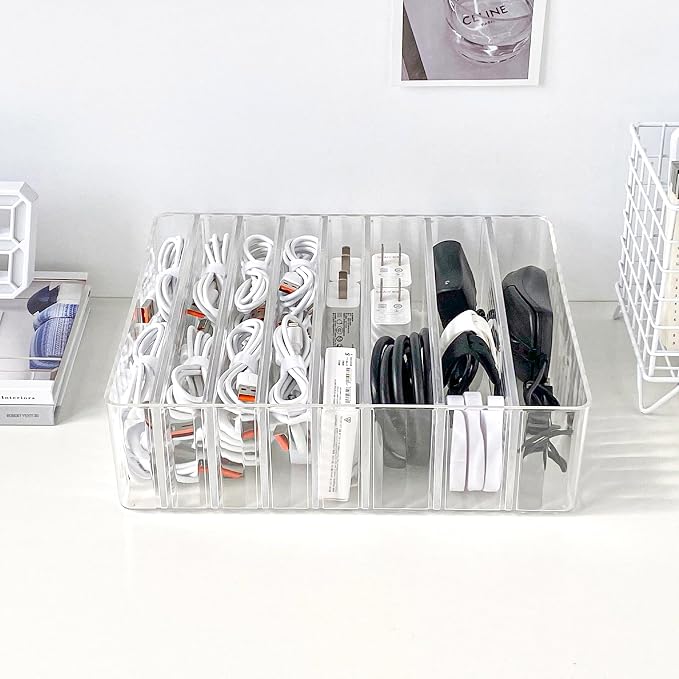 Yesesion Clear Cord Organizer Box - Image 7