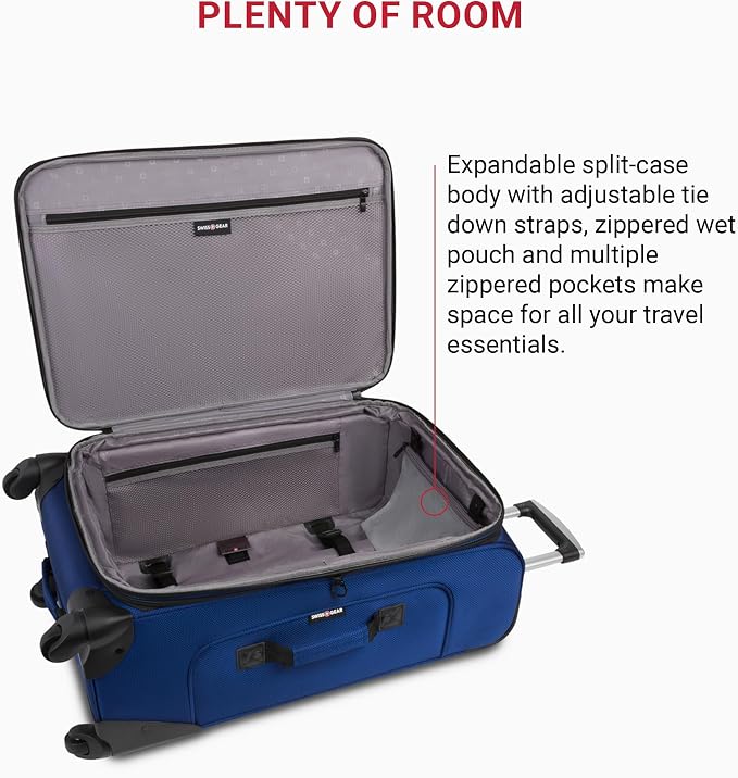 SwissGear Sion Softside Expandable Luggage, Checked-Medium 25-Inch - Image 5