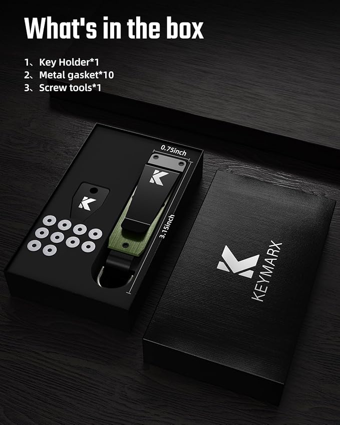 Key Organizer for Men Compact Key Holder Minimalist Key Case Metal Key Chain - Image 6