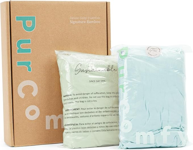 PurComfy Supersoft Crib Sheets for Boys Girls, Premium Bamboo Viscose Buttery - Image 8