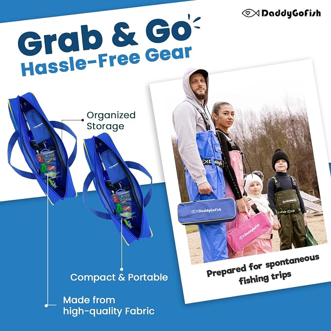 DaddyGoFish Kids Fishing Pole - Image 5