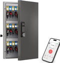 WeHere 72 Key Lock Box Wall Mount, APP Bluetooth/OTP/Wi-Fi/Fixed Code/Key Unlock by WeHereSmartBoxLock