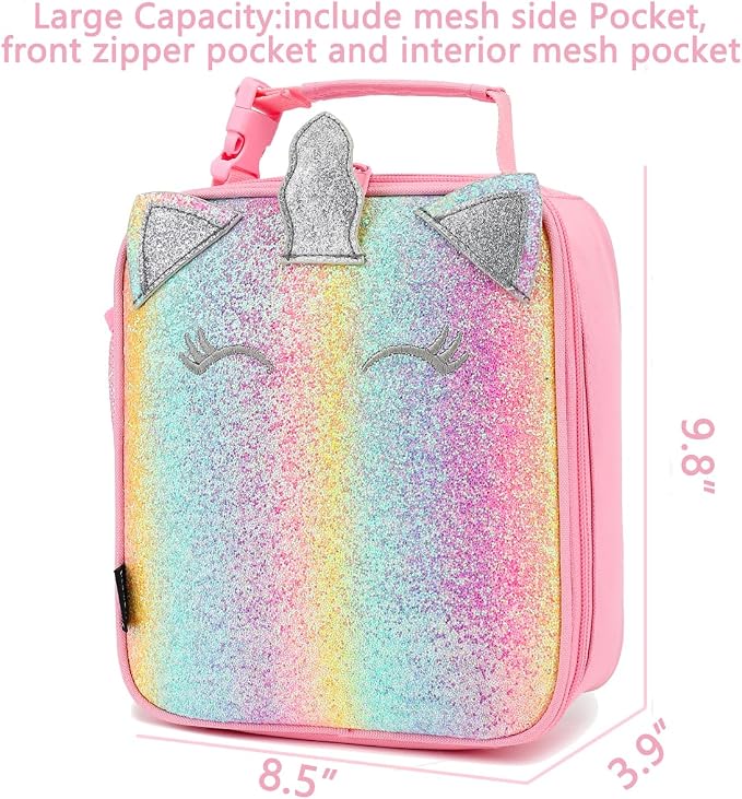 FlowFly Kids Lunch box Insulated Soft Bag Mini Cooler Back to School Thermal - Image 3