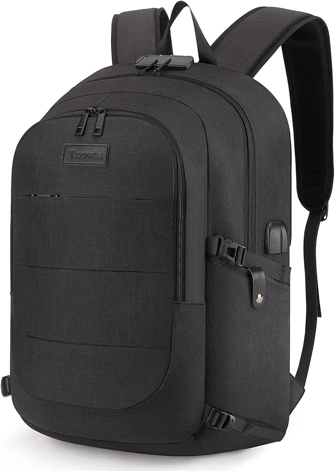 Tzowla Anti-Theft Water Resistant 17.3 Inch Laptop Backpack by Tzowla