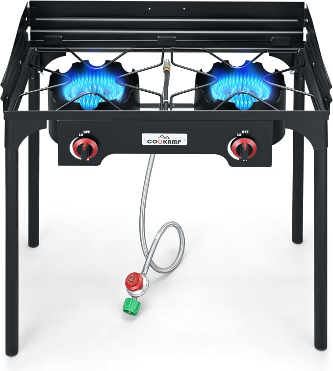 High Pressure Double Propane Burner by COOKAMP