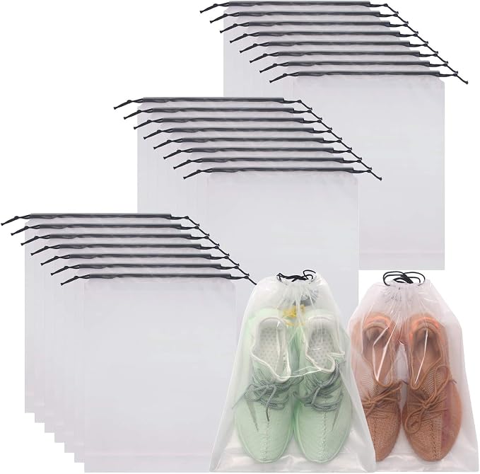 Set of 24 Transparent Shoe Bags by DIOMMELL