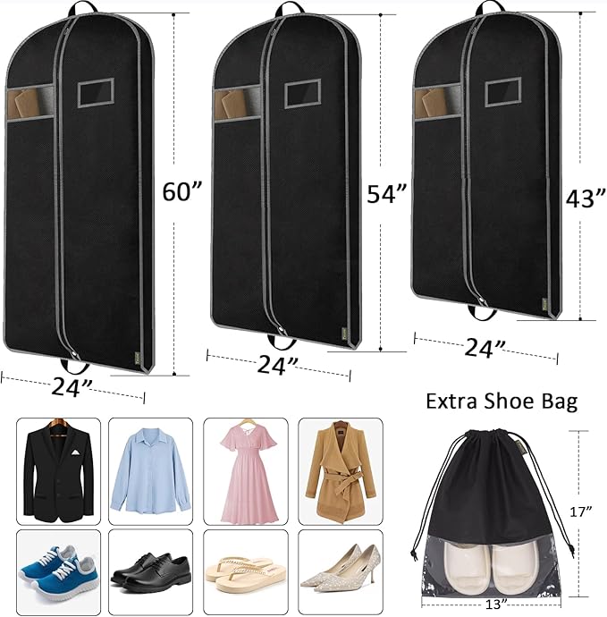 BALEINE 5PK Heavy Duty Garment Bag - Image 2