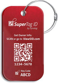 Dynotag® Sentry Series Solid Metal Web Enabled Smart Luggage Tag ID + Steel Loop by DynotagInc