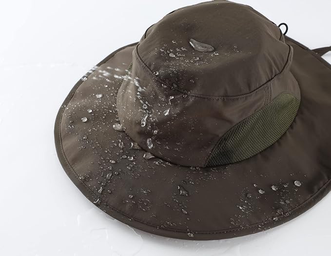 Home Prefer UPF50+ Mens Sun Hat Wide Brim Fishing Hat - Image 3
