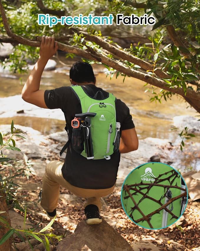 Small Hiking Backpack with Front Phone Holder, Packable Back pack with Chest - Image 5