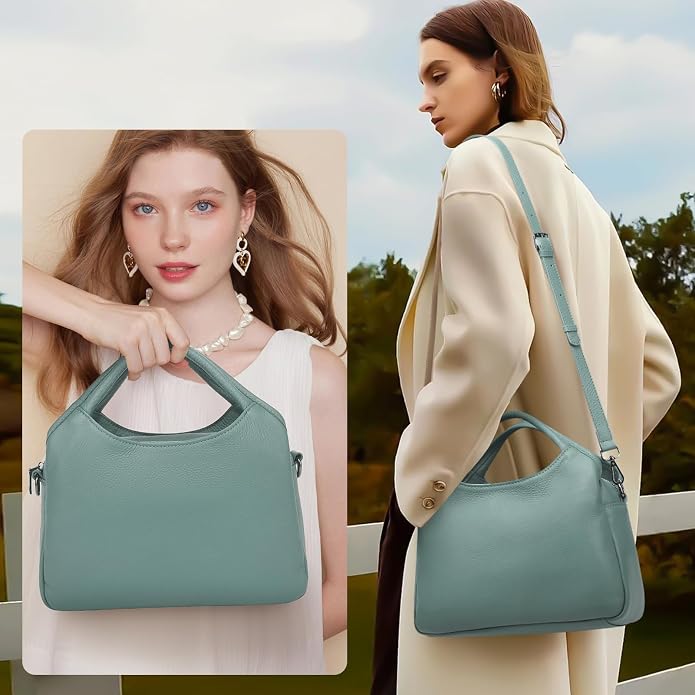 KOGTLA Genuine Leather Purses for Women, Crossbody Shoulder Bags - Image 2