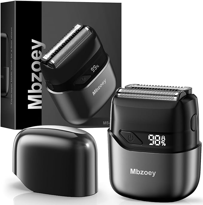 Electric Foil Shavers for Men: Mini Electric Razor for Face by Mbzoey