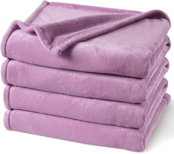PHF Ultra Soft Fleece Blanket King Size, No Shed No Pilling Luxury Plush Cozy by PHF