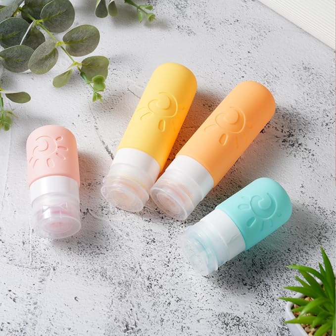 18 Pack travel Bottles for Toiletries, TSA Approved Silicone Travel Containers - Image 4