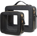 Clear Makeup Bag Small, TSA Approved Portable Toiletry Bag by FFpaw