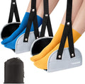 2 Pack Airplane Footrest with Comfortable No Clashing Base, Portable Foot Rest by TIPKITS