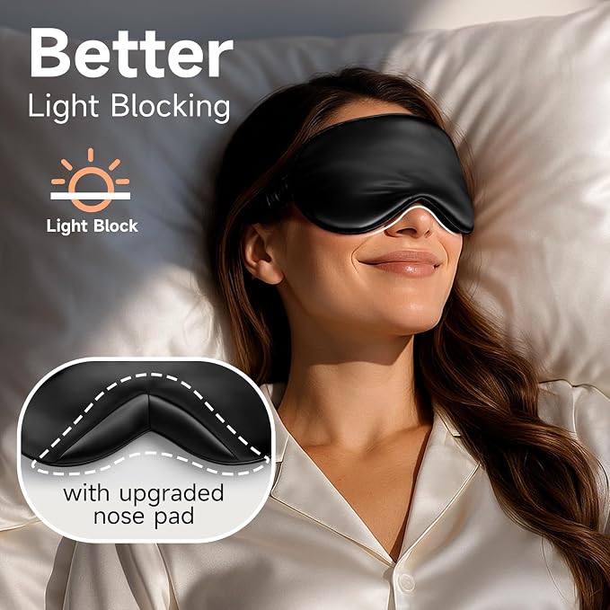 Umisleep 100% Pure Mulberry Silk Sleep Mask, 22 Momme 6A Soft & Smooth Fibers - Image 5