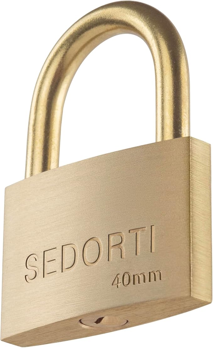 Rust Proof Lock, Solid Brass Padlock by SEDORTI