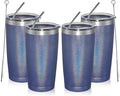 MEWAY 20oz Tumbler 4 Pack Double Wall Vacuum Insulated Travel Glitter Mug Bulk by MEWAY